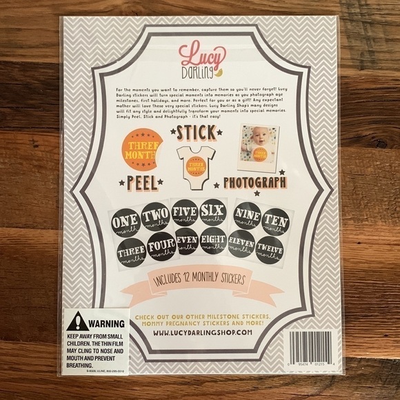 Lucy Darling milestone stickers - Picture 2 of 3